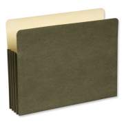 Wilson Jones Recycled File Pocket, 3.5" Expansion, Letter Size, Green (WCC68RG)