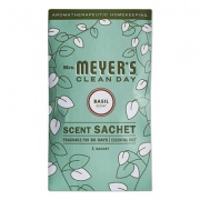 Mrs. Meyer's Clean Day Scent Sachets, Basil, 0.05 lbs Sachet, 18/Carton (308116)