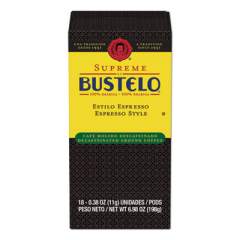 Cafe Bustelo ESPRESSO STYLE DECAF COFFEE PODS, 18/BOX (11545BX)