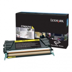 Lexmark C746A2YG Toner, 7,000 Page-Yield, Yellow