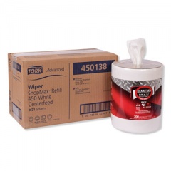 Tork Advanced ShopMax Wiper 450, 9.9 x 13.1, White, 200/Roll, 2 Rolls/Carton (450138)