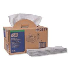 Tork Industrial Cleaning Cloth Handy Box, 1-Ply, 14 x 16.9, Gray, 280/Pack (520371)