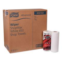 Tork ADVANCED SHOPMAX WIPER 450, 11 X 9.4, WHITE, 60/ROLL, 30 ROLLS/CARTON (450160)