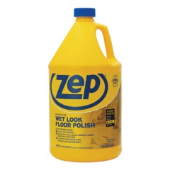 Zep Commercial Wet Look Floor Polish, 1 gal, 4/Carton (ZUWLFF128CT)