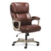 Sadie 3-SIXTEEN HIGH-BACK EXECUTIVE CHAIR, SUPPORTS UP TO 250 LBS., BROWN SEAT/BROWN BACK, CHROME BASE (VST316)