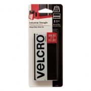 Velcro Industrial-Strength Heavy-Duty Fasteners, 2" x 4", Black, 2/Pack (90199)