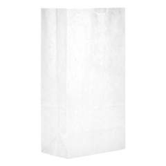 General GROCERY PAPER BAGS, 35 LBS CAPACITY, #5, 5.25"W X 3.44"D X 10.94"H, WHITE, 500 BAGS (GW5500)
