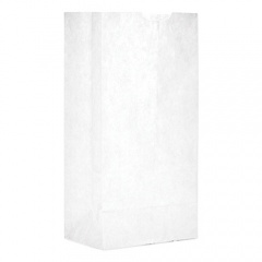 General Grocery Paper Bags, 30 lbs Capacity, #4, 5"w x 3.33"d x 9.75"h, White, 500 Bags (GW4500)