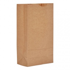 General Grocery Paper Bags, 35 lbs Capacity, #10, 6.31"w x 4.19"d x 13.38"h, Kraft, 500 Bags (GK10500)