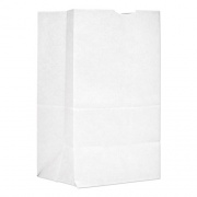 General Grocery Paper Bags, 40 lbs Capacity, #20 Squat, 8.25"w x 5.94"d x 13.38"h, White, 500 Bags (GW20S500)
