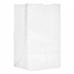 General Grocery Paper Bags, 40 lbs Capacity, #20 Squat, 8.25"w x 5.94"d x 13.38"h, White, 500 Bags (GW20S500)