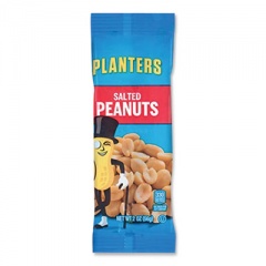 Planters Salted Peanuts, 2 oz Packet, 144/Carton (00360)