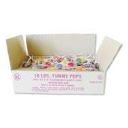 F.B. Washburn Candy YUMMY POPS LOLLIPOPS, ASSORTED, 160 OZ, 140/BOX, 10 BOXES/CARTON (753236)