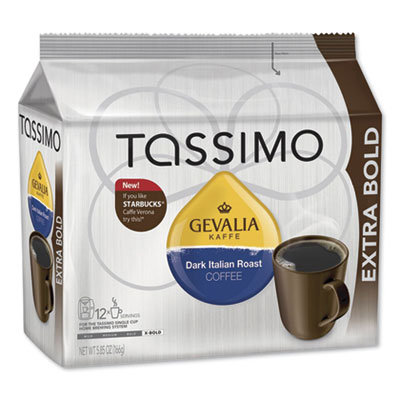 Gevalia TASSIMO COFFEE T-DISCS, DARK ITALIAN ROAST, 16/PACK (180068)