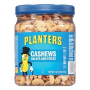Planters SALTED CASHEW HALVES AND PIECES, 26 OZ CANISTER (717724)