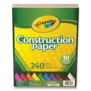 Crayola CONSTRUCTION PAPER, 9 X 12, ASSORTED COLORS, 240 SHEETS/PACK, 2 PACKS/BOX (2801663)