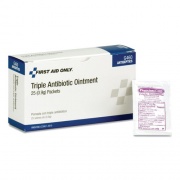 First Aid Only TRIPLE ANTIBIOTIC OINTMENT, 0.03 OZ PACKETS, 25/BOX (813141)