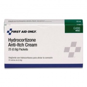 First Aid Only HYDROCORTISONE ANTI-ITCH CREAM, 0.03 OZ PACKETS, 25/BOX (813142)