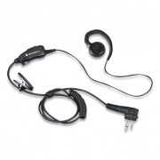 Motorola Swivel Monaural Over-The-Ear Earpiece With In-Line Microphone and PTT, Black (HKLN4604)