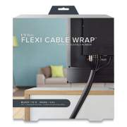 UT Wire FLEXI CABLE WRAP, 0.5" TO 1" X 12 FT, BLACK (1749461)