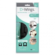 UT Wire UTWD18BK D-Wings Nail-Free Cord Clips