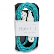 360 Electrical Habitat Accent Collection Braided AC Extension Cord, 8 ft, 13 A, Mint Julep (360424)