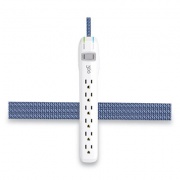 360 Electrical Habitat 6-Outlet Surge Protector, 6 ft Cord, Summer Twilight (360313ST)