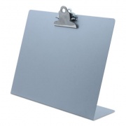 Saunders Free Standing Clipboard, Landscape Orientation, 1" Clip Capacity, Holds 11 x 8.5 Sheets, Silver (22526)