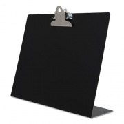Saunders Free Standing Clipboard, Landscape Orientation, 1" Clip Capacity, Holds 11 x 8.5 Sheets, Black (22527)