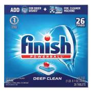 FINISH Powerball Dishwasher Tabs, Fresh Scent, 26/Box, 8 Boxes/Carton (20621CT)