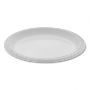 Pactiv Evergreen Meadoware OPS Dinnerware, Plate, 8.88" dia, White, 400/Carton (YMI9)