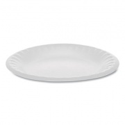 Pactiv Evergreen Unlaminated Foam Dinnerware, Plate, 6" dia, White, 1,000/Carton (YTH100060000)