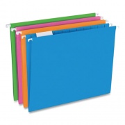 Pendaflex Glow Twisted 3-Tab File Folder, 1/3-Cut Tabs: Assorted, Letter Size, 0.25" Expansion, Assorted Colors, 12/Pack (40526)