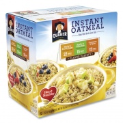 Quaker Instant Oatmeal, Assorted Varieties, 1.51 oz Envelope, 52/Carton, Delivered in 1-4 Business Days (22000482)