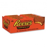 Reese's Peanut Butter Cups Bar, Full Size, 1.5 oz Bar, 2 Cups/Bar, 36 Bars/Box, Delivered in 1-4 Business Days (20900149)