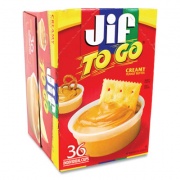 Jif To Go Spreads, Creamy Peanut Butter, 1.5 oz Cup, 36 Cups/Box, Delivered in 1-4 Business Days (22000535)