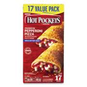 Hot Pockets Sandwiches, Premium Pepperoni Pizza, 4.5 oz, 17/Box, Delivered in 1-4 Business Days (90300033)