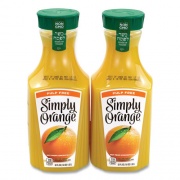 Simply Orange Orange Juice Pulp Free, 52 oz Bottle, 2/Pack, Delivered in 1-4 Business Days (90200102)
