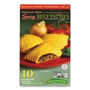 Caribbean Food Delights Jamacian Style Spicy Beef Empanadas, 50 oz Box, 10/Box, Delivered in 1-4 Business Days (90300079)
