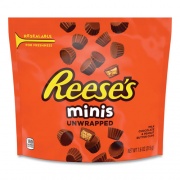 Reese's Peanut Butter Cups Unwrapped Miniatures, Resealable Bag, 7.6 oz Bag, 4/Pack, Delivered in 1-4 Business Days (24600408)