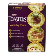 Keebler Toasteds Party Pack Cracker Assortment, 8 oz Box, 5 Assorted Boxes/Pack, Delivered in 1-4 Business Days (90000116)