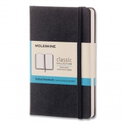 Moleskine CLASSIC COLLECTION HARD COVER NOTEBOOK, DOTTED RULED, BLACK COVER, 5.5 X 3.5 (2639132)
