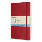Moleskine CLASSIC SOFTCOVER NOTEBOOK, 1 SUBJECT, DOTTED RULE, SCARLET RED COVER, 8.25 X 5 (2639180)