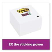 Post-it Notes Super Sticky NOTES, 3 X 3, WHITE, 90 SHEETS/PAD, 8 PADS/PACK (258343)