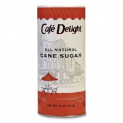 Cafe Delight All Natural Cane Sugar. 20 oz Canister (MLY00262422)