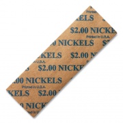 Dunbar Security Products FLAT COIN WRAPPERS, NICKELS, $2, 1000 WRAPPERS/BOX (24392477)