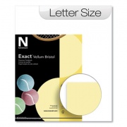 Neenah Exact Vellum Bristol Cover Stock, 67lb, 8.5 x 11, Yellow, 100/Pack (8133882338)