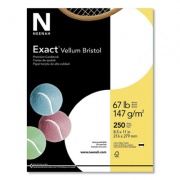 Neenah EXACT VELLUM BRISTOL COVER STOCK, 94 BRIGHT, 67LB, 8.5 X 11, WHITE, 250/PACK (457781)