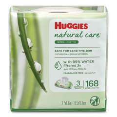 Huggies Natural Care Baby Wipes, Unscented, White, 56/pack, 3-Pack/box (43403PK)