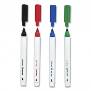 TRU RED Dry Erase Marker, Pen-Style, Fine Bullet Tip, Assorted Colors, 36/Pack (24376593)